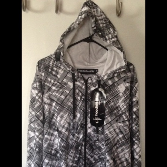 hoodiebuddie Other - NWT-HoodieBuddie Mens Zip up w/built in Headphones